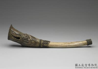 图片[2]-Human tibia trumpets with brass mounting, made in Tibet, Qing dynasty (1644-1911)-China Archive